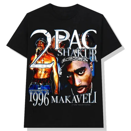 Tupac Shakur Crew Neck Printed T-Shirt Women Men Oversize Fit Short Sleeve Street Harajuku High Quality Cotton Casual Clothing