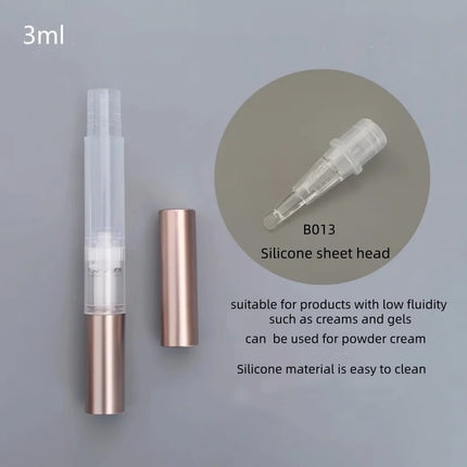 10-100pcs 3ml Empty Rotary Pen Cuticle Oil Applicator Twist Cosmetic Pen Cream /Lip Gloss/ Foundation/ Nail Oil Bottle Tool