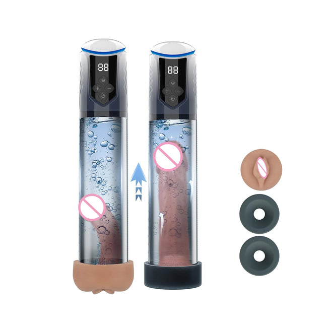 Powerful Electric Penis Vacuum Pump for Men Enlargement and Erection Support With LCD Display Adult Sex Toy for Men