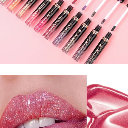 1Pc Lip Gloss Pearlescent particles shimmer Suitable for party, stage, Valentine's Day gift, daily wear
