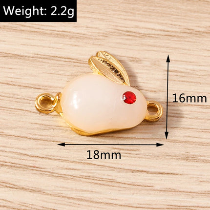 Tusember 10pcs Traditional Chinese Good Fortune Lucky Jade Charms Pendants for Jewelry Making Earrings Necklace Bracelet DIY