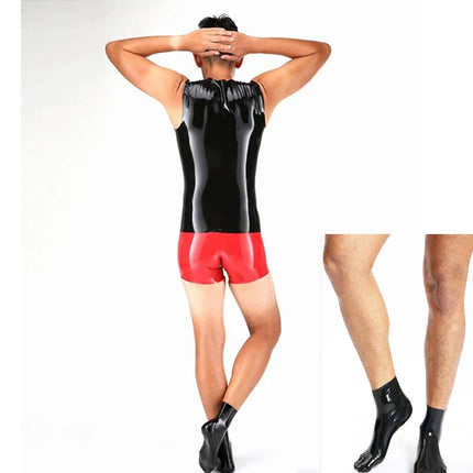 fetish latex gloves rubber catsuits for men  fetish wear  gloves  fetish socks men shorts male