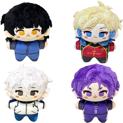 Mini Anime Plush Keychain Michel Caesar Mikage Reo Nagi Seishiro Chigiri Hyoma Bachira Meguru Cute Starfish body Doll Gifts