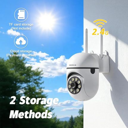 2PCS 3MP Wifi IP  HD Night Color Camera Wireless Security Surveillance PTZ Camera 4X Zoom Cameras Tracking Two-way Audio
