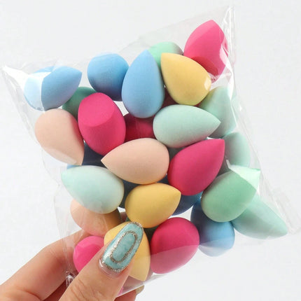 3/20/60Pcs Portable Reusable Water Drop Shape Mini Blender Sponge Beauty Cosmetic Foundation Cosmetic Sponge Makeup Blender