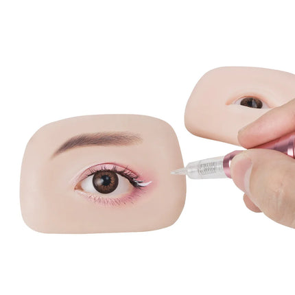 A Pair Three-Dimensional Eyebrow And Eye Module With Eye Practice Skin Simulation Human Soft Silicone Line Eyebrow For Beginners