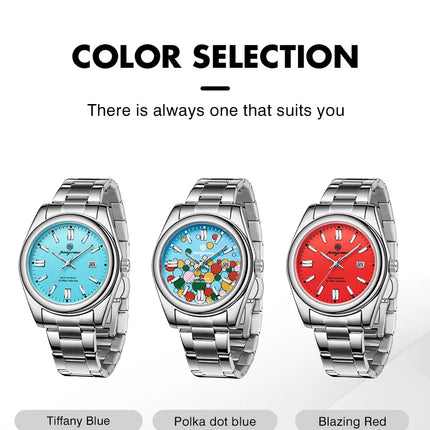 PAAZOMU  Luxury Fashion Man Clock Top Business Waterproof Luminous Date Week Men's Watches Quartz Stainless Steel Men Wristwatch