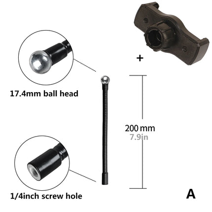Flexible Arm Monopod Metal Tube Rod Stands Selfie Stick with Ball Head for Mobile Phone Smartphones Tripod Live Streaming