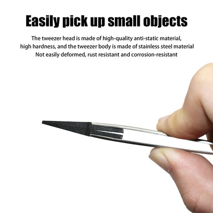 Tweezer For Watch Hands Installation Work Straight Elbow ESD-259 ESD-259A ESD-7A Handle Stainless Antistatic Plastic Tweezers