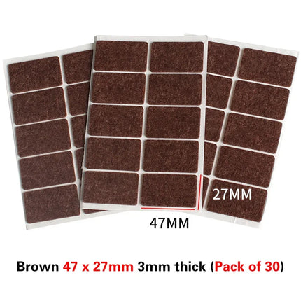 16 Styles Thicken Self Adhesive Felt Chair Leg Pads Floor Protectors Furniture Legs Table Leg Covers Round Bottom Anti-Slip Pads