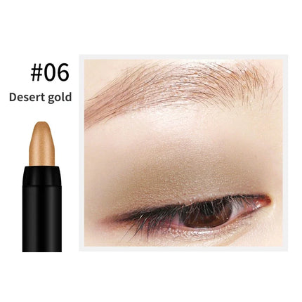 Bling Eye Shadow Pen 16 Colors Eyeshadow Stick Eyeshadow Palettes Women Bling Silkworm Pen Pearlescent Eye-shadow Glitter Pencil