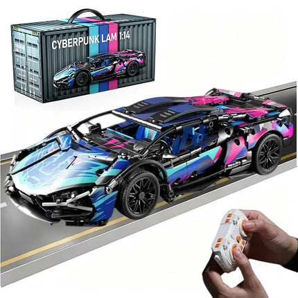 Technical Racing Sport Car Model Building Blocks technic adults 1:14 DIY Supercar Brick Puzzle Toys Kid Adult Gift（1314+granule）