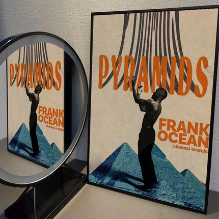 1pc A-Frank Ocean Blond Poster Self-adhesive Art Waterproof Paper Sticker Coffee House Bar Room Wall Decor