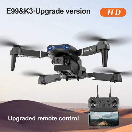 E99 Foldable Drone Dual Screen Switch Fine Tuning Button Gesture Control Optical Flow Indoor Hover Outdoor Aerial RC Quadcopter Drone