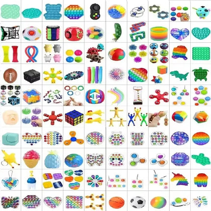 6-50pcs Random Fidget Toys Mystery Gifts Pack Surprise Box 300 Different Fidget Set Antistress Relief Toys for adult