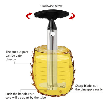 Gadget Kitchen Accessories Pineapple Peeler Spiralizer Cutter Core Peel Slicer Fruit Vegetable Tool Stainless Steel