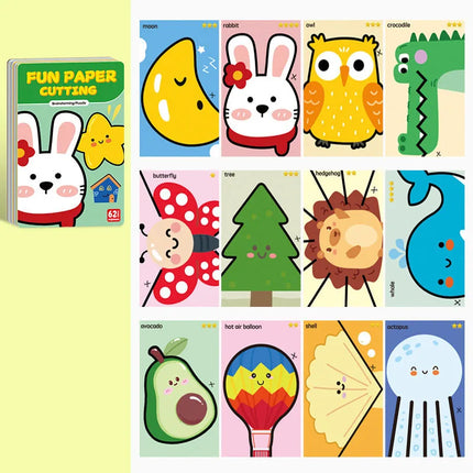 Children's Handmade Paper Cuttings Children's Interesting Origami Set Parent-Child Interaction Puzzle Early Education Toys
