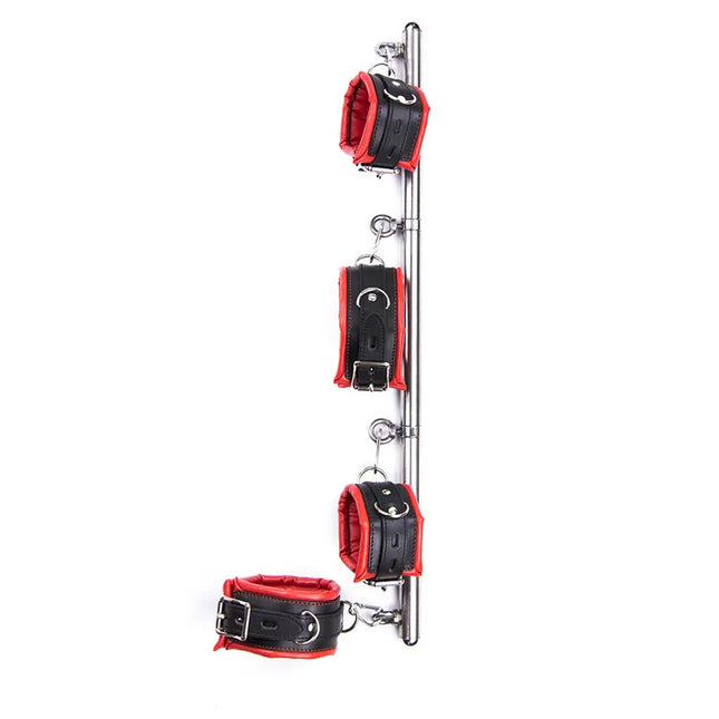 Female BDSM Handcuff Restraint Open Leg Bar Spreader Sex Toy SM Slave Adult Sex Game Harness Neck Collar Hand Ankle Cuffs Kits