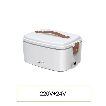 110V/220V/12V Electric Lunch Box Portable Car Fast Food Heater Office 304 Stainless Steel Bento Box Insulated Lunch Box 1.8L