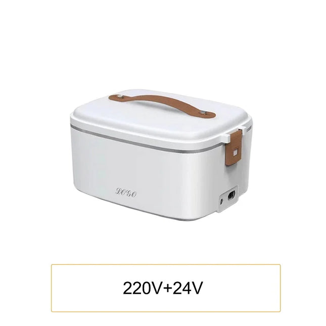 110V/220V/12V Electric Lunch Box Portable Car Fast Food Heater Office 304 Stainless Steel Bento Box Insulated Lunch Box 1.8L
