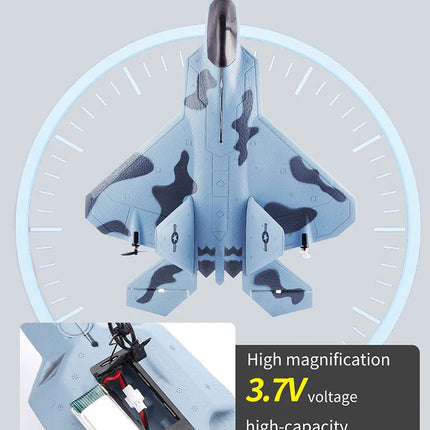 2024 Top P530 2.4G 2CH RC Airplane Raptor F22 Warplane Version LED Light With Gyroscope Toys A Gift For Boys with Easy Flying