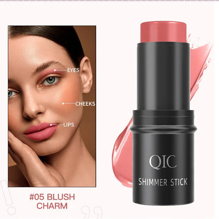 QIC Multi-Functional Contour Stick - Highlighter, Blush & Concealer, Create 3D Facial Contours Cream Makeup Beginner-Friendly