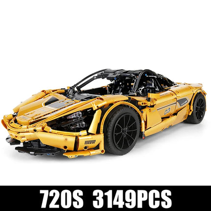 Mould King 13145s High-Tech Car Toys The MOC-46762 RC APP Motorized 720S P1 Car Model Building Blocks Toys Kids Christmas Gifts