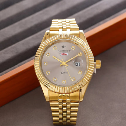 Men's Sport Wristwatches Casual Simple Fashion Calendar Week Quartz Watch Male Watches Reloj for Christmas New Year Gifts