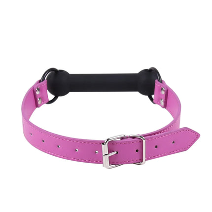 Professional Pony Play Bit Gag Silicone Mouth Restraint Red Stitch Leather Strap BDSM Bondage Slave Role Play Adult Fetish Toy