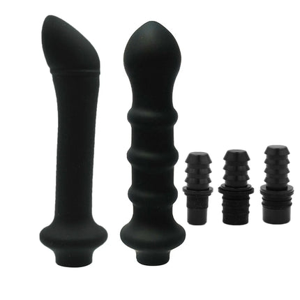 Set of 2 Threaded Silicone Fascia Gun Massage Head With 3 Sizes Of Connectors, 12-13mm/15-16mm/18-19mm, Fascia Gun Massage dildo