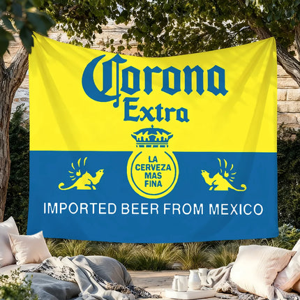 Fashion C-Corona E-Extra Beer flag For Living Room Home Dorm Decor Wall Outdoor Camping Party Banner Gifts
