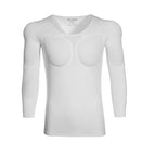 S [weight 45kg-55kg ] / Seamless white long sleeves (10th generation muscle pads are removable)