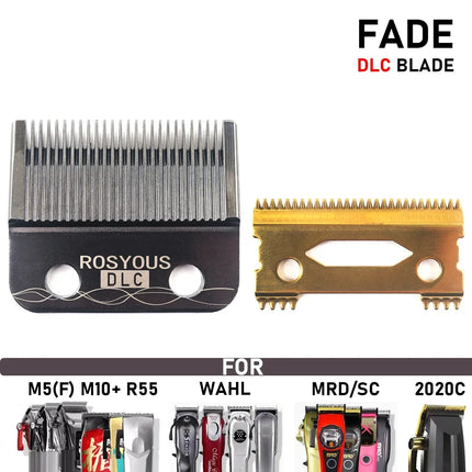 Ultra Thin DLC Blade Replacement Compatible with Madeshow WAHL MRD Gamma SC JRL KM-90-4 Professional Hair Clippers