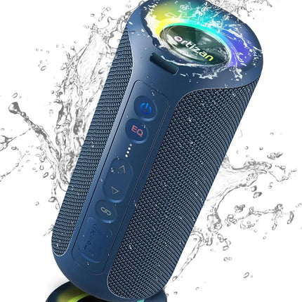 Ortizan X8 Pro Waterproof Bluetooth Speaker Portable Powerful Sound Box Bass Boost Dual Pairing True Wireless Speaker TF/AUX in
