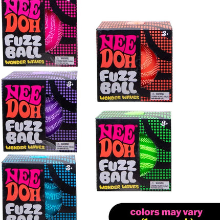 NeeDoh Fuzz Ball Blind Box Series, Soft Stress Relief Fuzzy Ball, Desktop Ornament Fun Squishy Toy for Pressure Relief