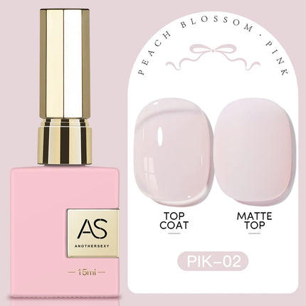 AS 15ml Pink Glass Bead Cat Magnetic Gel Nail Polish Spring Jelly Crystal Semi Permanent Moonlight Soak Off Manicure Varnish Gel