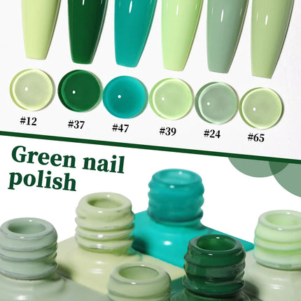 Gel Polish Nail Art Spring/Summer New Collection Avocado Green Nail Polish Manicure Products Uv Permanent Seedling Varnish