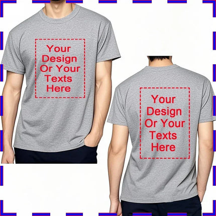 Personalized Rock t-shirt Workout Oversized T-shirt Custom Text Travel Minimalist Tshirt Cool Bespoke Graphic Round Neck Tee