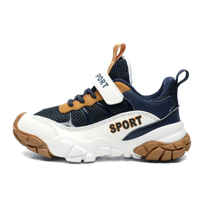 New Winter Versatile Childrens Sports Shoes Breathable Mesh Running Shoes with Foot Protection Soft Stable Daily Casual Shoes