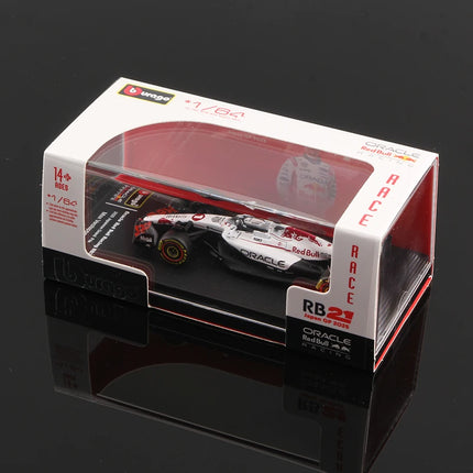 Bburago 1:64 2025 F1 With Dust Cover Alloy Car Model Formula Racing Die Cast Toy SF25 RB21 W16 MCL39