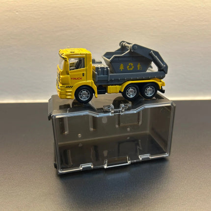 Alloy Engineering Vehicle Toys for Kids 1:64 Diecast Excavator Mixer Dump Truck Model Car with Display Box Boys Collectible Gift