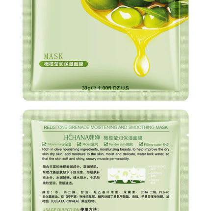30pcs Fresh Fruits Facial Masks Face skincare Moisturizing Firming Hydrating Korean Face Mask Facial Skin Care Prodcuts