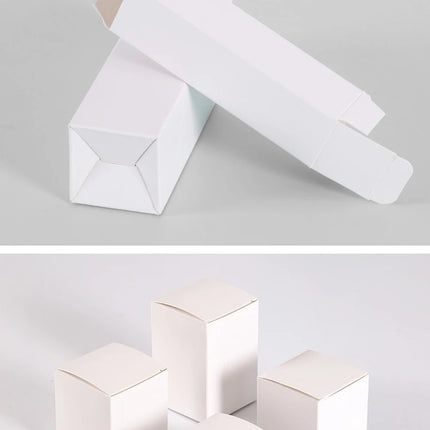 50pcs/lot 3x3 5x5 6x6 8x8 9x9 10x10cm Hight 4 ~ 13cm Card Paper Box Square Lipstick Perfume Essential Oil Bottle Storage Boxes