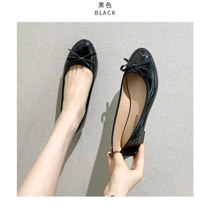 Flat Shoes Women Ballerinas Round Toe Bowtie Slip on Ballet Flats Lazy Loafers Moccasins Ladies Casual Flats Shoes 2023