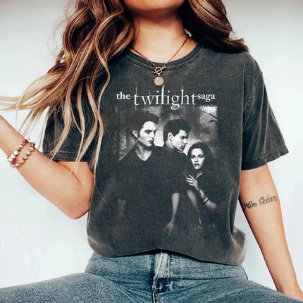 Vintage Twilight Shirt Retro Twilight Merch T-shirt Gift for Book Lover Twilight Saga Vampires Wolves Romance Shirt