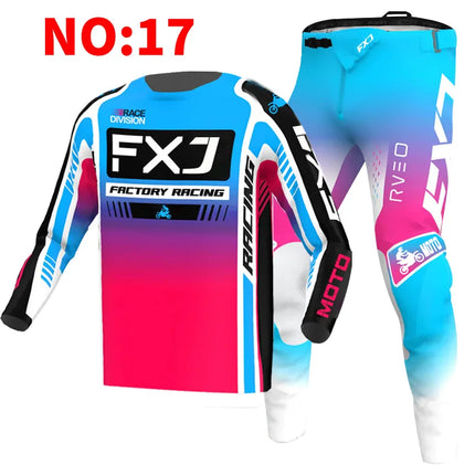motocross child set Motorcycle jersey and pants kids clothing big boy girl Youth mx gear set Customized Number Nameracing suit