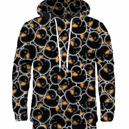 Spring Autumn Fashion Yellow Baby Duck 3D Printing Cute Graphic Hoodies Men's And Women's Casual Long-sleeved Sweatshirt Hooded