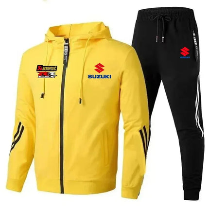 2026 Suzuki Logo Men's Hooded Sweatshirt Casual Set Style New Model Suzuki Pattern Fashionable Simple Hoodie