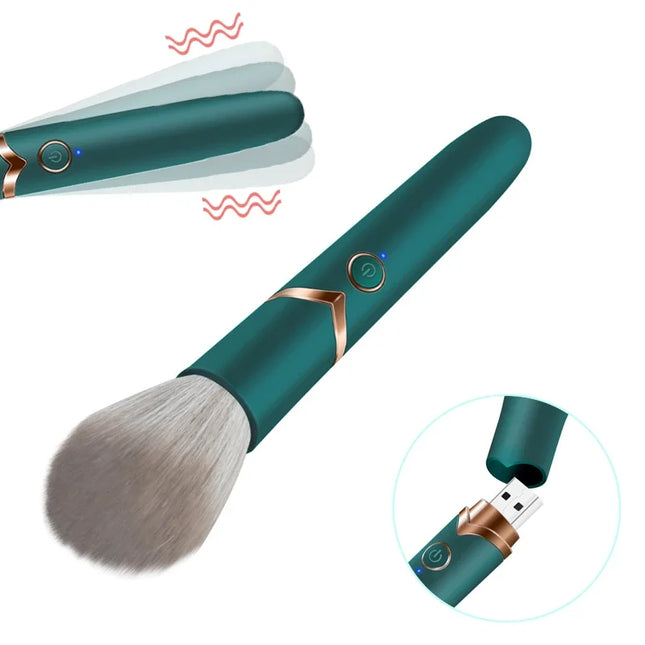 Vibrators Makeup Brush 10-Mode Vibration Clit Women Bullet Massager Discreet Sex Toy Waterproof Vibrator for Women