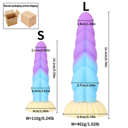 NEW Luminous Anal Plug Female Masturbator Expansion Anal Dildos for Women Soft Silicone Butt Plug Gay Sex Toys Prostate Massager